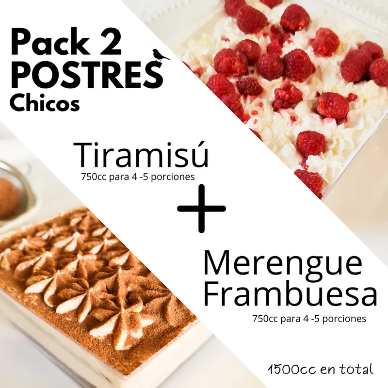 Pack 2 Postres Chicos