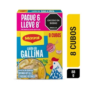 CALDO DE GALLINA MAGGI P6 LL8 CUBOS