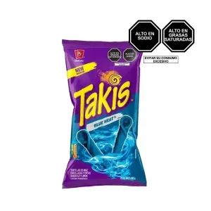 Tortillas Takis Blue Heat Aji Y Limon X 56 Gr
