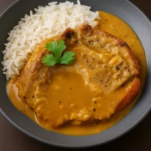 Chuleta al Horno con Arroz