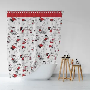 CORTINA DE BAÑO SNOOPY 1