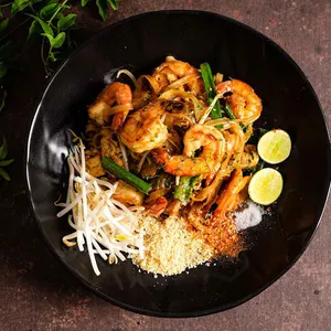 Pad Thai con Camarones