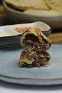 Morcilla Y Queso Azul