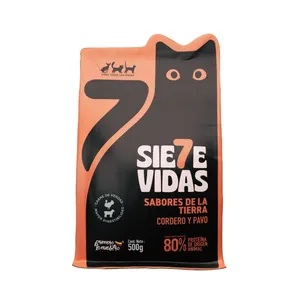 CONCENTRADO GATOS SIETE VIDAS 500G  CORDERO Y PAVO TODAS LAS RAZAS