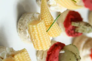 Surtidos de canapé doble molde 25un