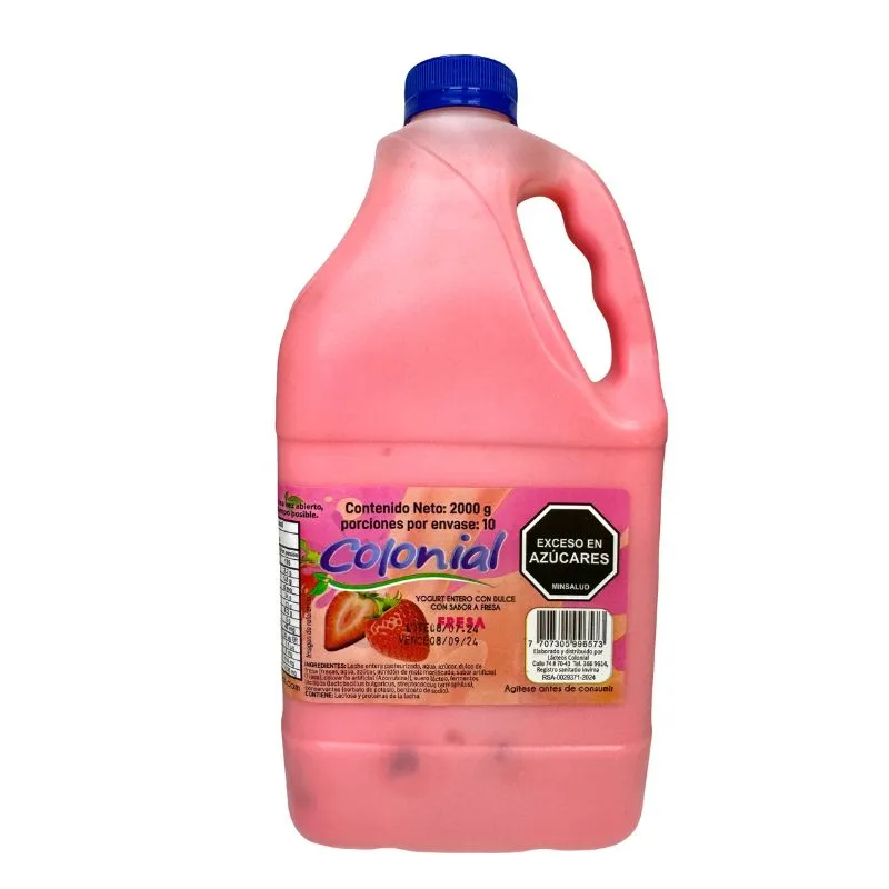 Yogurt colonial fresa x 2000 grs Yogurt colonial fresa x 2000 grs