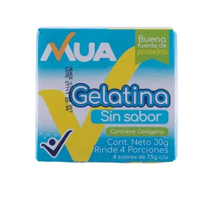 4 GELATINA MUA SIN SABOR X 7.5 GRS