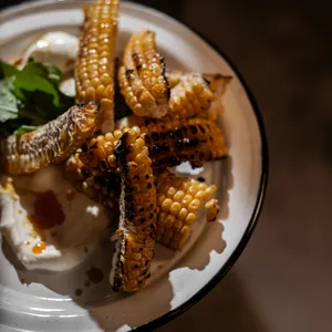Mazorca asada en crema agria