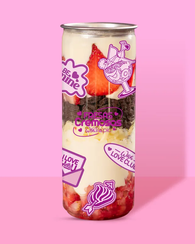 Amor en Lata Fresas Cremosas
