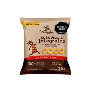 Rosquillas integrales naturela arroz chia linaza 36 G