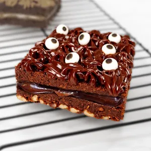 brownie con fudge