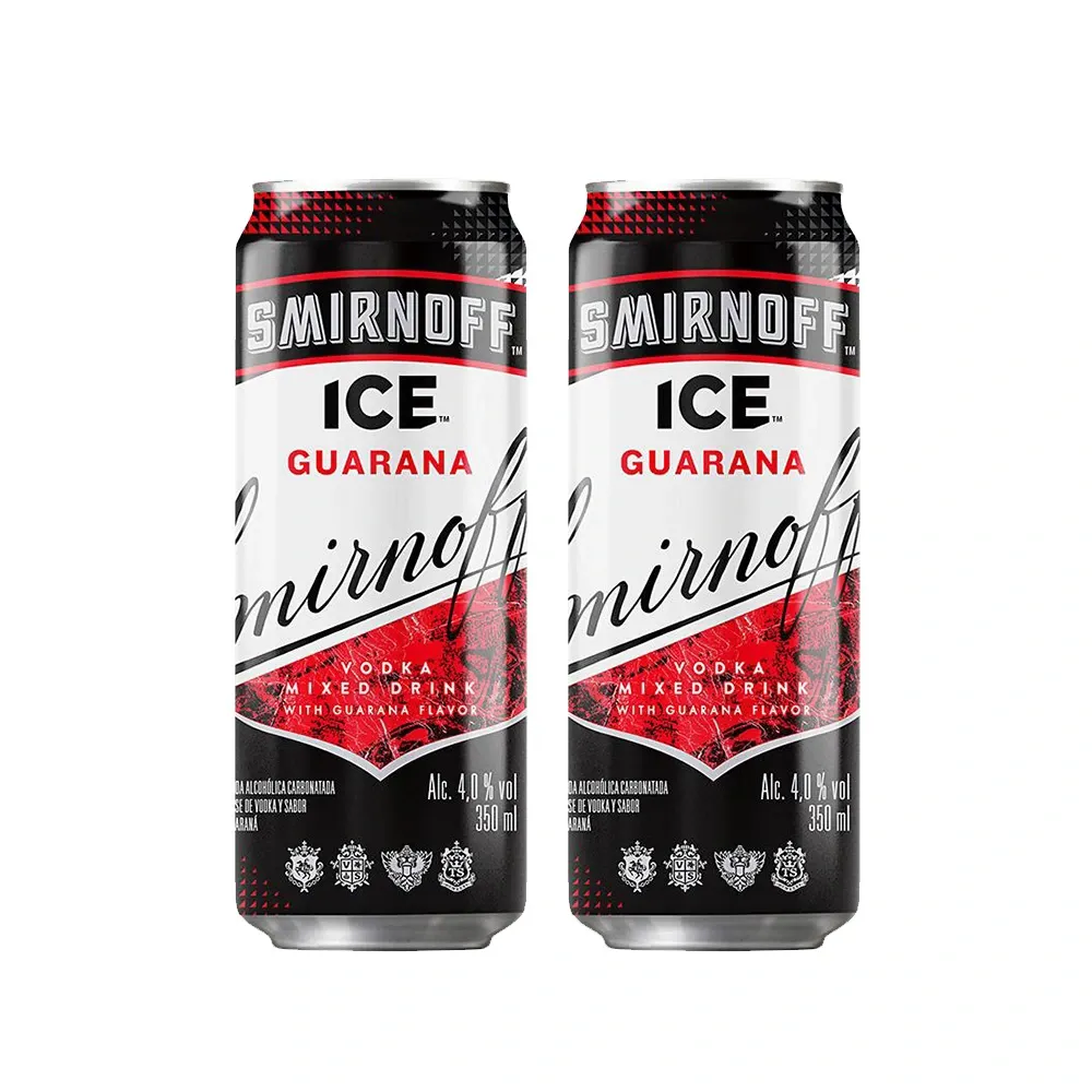 Pack (2 Rtd Smirnoff Ice Guarana Lata x 350 Ml) - Tambo | Cada vez más ...
