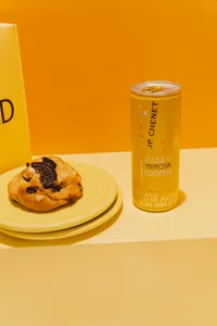 Fizzy Mimosa + Mega Cookie
