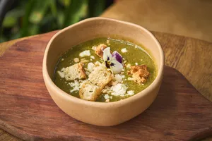 Sopa de espinaca y brócoli