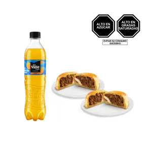 Pack (2 Empanada De Carne Tambo + Jugo Frugos Del Valle Fresh Naranja X 500 Ml)