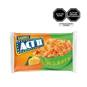 Pop Corn Act Ii Sabor Queso Jalapeño 89 Gr
