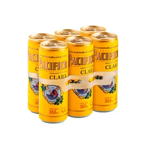 Pacifico Cerveza Clara Lata Six Pack 355 ml
