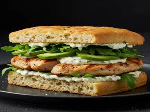 Focaccia Pollo Y Palta