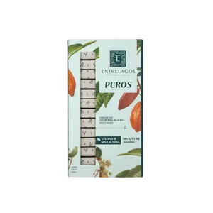 586 - PUROS de chocolate Vegano y sin azúcar 185 gr.