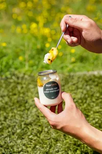 Sémola con Salsa de Maracuyá