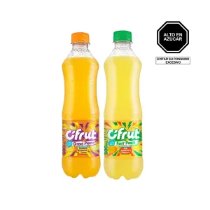 Pack (Jugo Cifrut Citrus Punch Naranja X 500 Ml + Jugo Cifrut Fruit Punch Granadilla X 500 Ml)