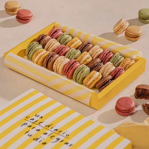 Caja de macarrones para celebrar