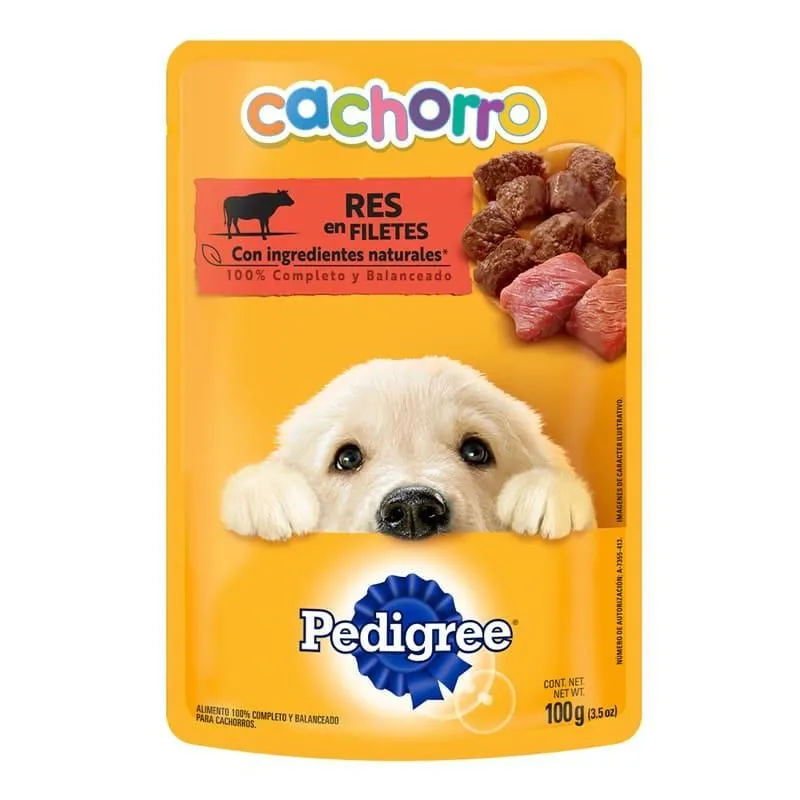 ALIMENTO HUMEDO PERRO PEDIGREE CACHORRO RES X 100 GRS
