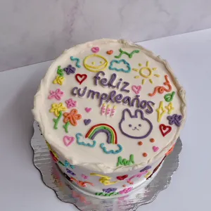 Pastel con diseño personalizado de 5 porciones