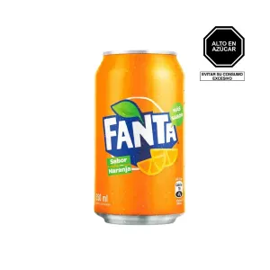 Gaseosa Fanta Naranja Lata X 355 Ml