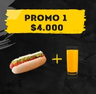 Promo 1: Completo + Jugo / Café / Té