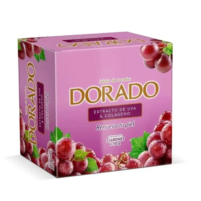 3 JABON DORADO 110G UVA Y COLAGENO 3 JABON DORADO 110G UVA Y COLAGENO