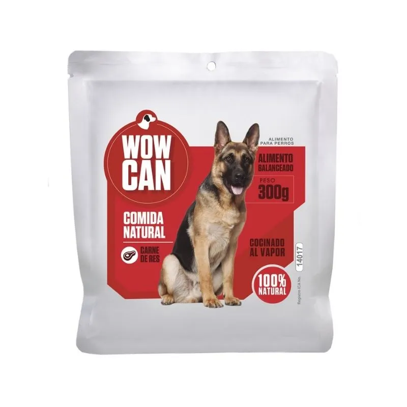 ALIMENTO COCIDO WOW CAN COMIDA NATURAL CARNE DE RES X 300 GRS ALIMENTO COCIDO WOW CAN COMIDA NATURAL CARNE DE RES X 300 GRS