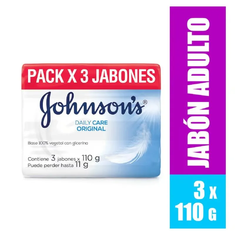 Tripack Jabon Johnsons Original x 110 grs