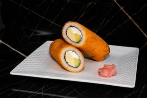 Handroll vegetariano, palmito, queso