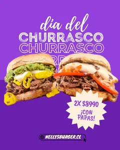 super promo churrasco con papas