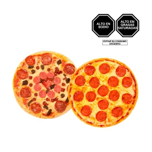 Pack (1 Pizza Familiar Carnivora + 1 Pizza Familiar Pepperoni)