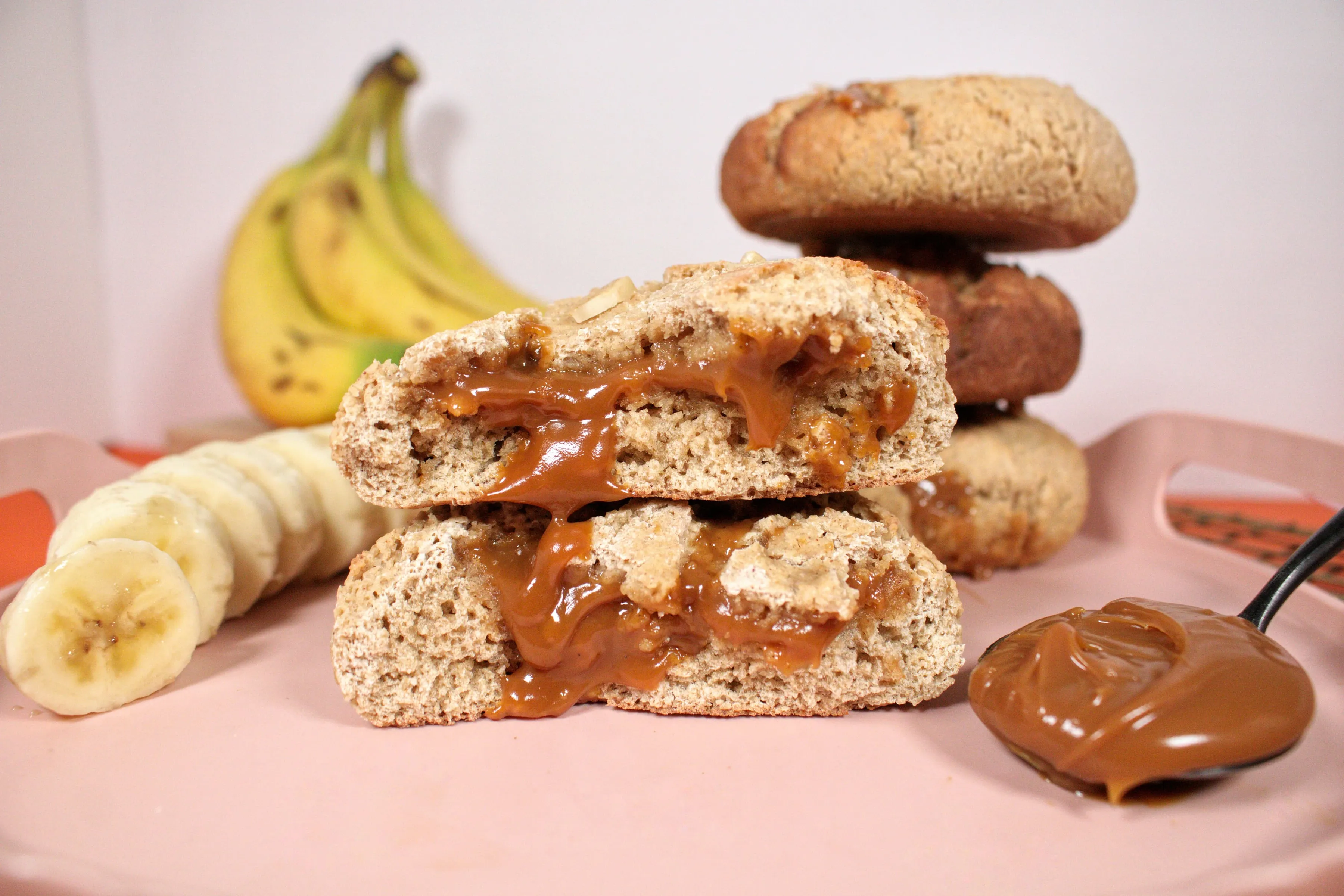 Banano Casera Tarta De Banana Sin Horno Mega Cookie De Banana