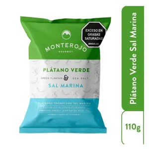 Platano verde monterojo gourmet sal marina x 110 gr
