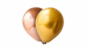 Globos Cromados Dorado & Oro Rosa