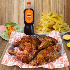 Pollo + Papas + Ensalada + Bebida Natural 1.5L.