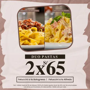 PROMO DÚO PASTAS