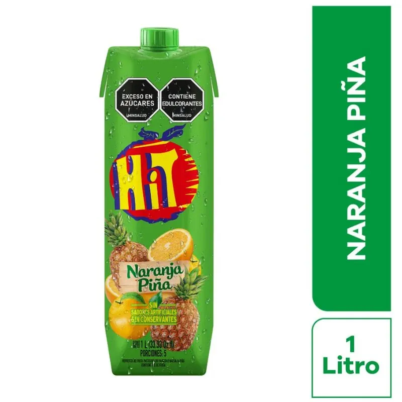 REFRESCO HIT NARANJA PIÑA 1000ML TETRA PAK - Supermercados La 80 ...