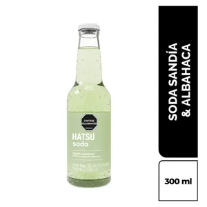 Soda hatsu sandia y albahaca x 300 ml