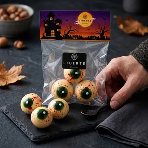 Bolsita Bombones Chocolate Ojos Zombie Halloween – 3 Unidades