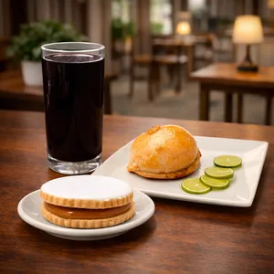 Tripack alfajor + empanada + bebida