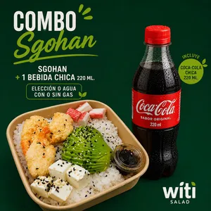 Menu Gohan +1 Bebida Chica 220 Ml. Eleccion O Agua Con O Sin Gas
