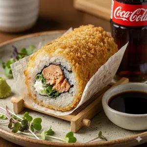 Handroll de Salmón + bebida 220 ml