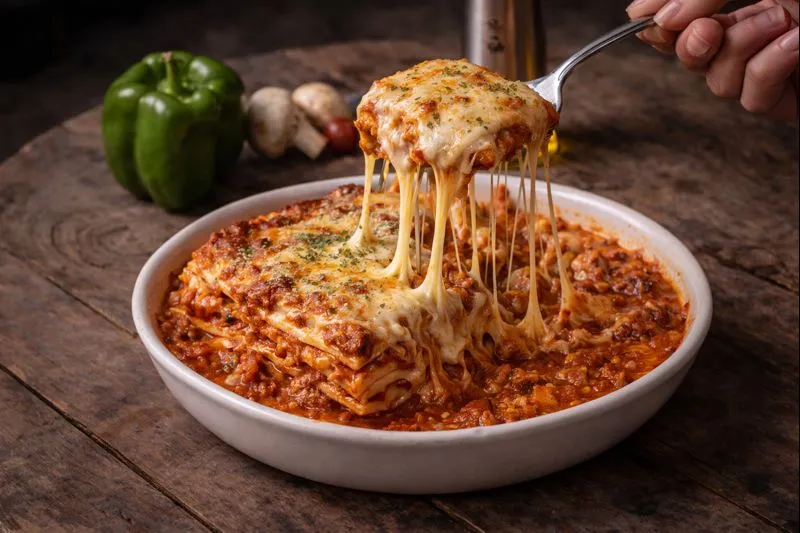 Lasagna  tradicional Bolognesa