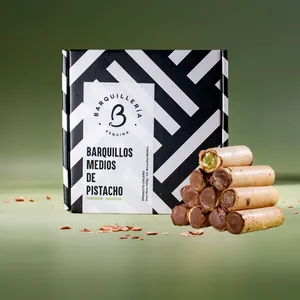 Barquillos Medios de Pistacho Caja de 24u