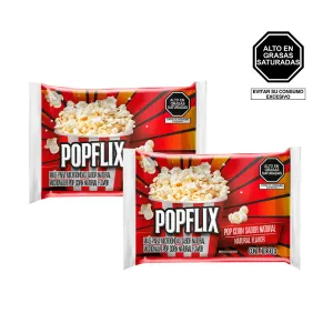 Pack (2 Pop Corn Popflix Natural 90 Gr)